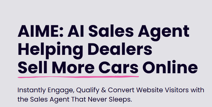 Aime Sell more cars online